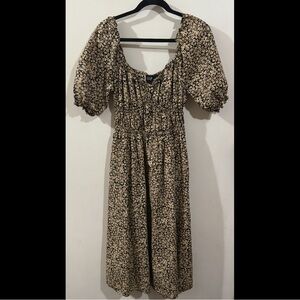 GAP Black and Yellow Floral Dress